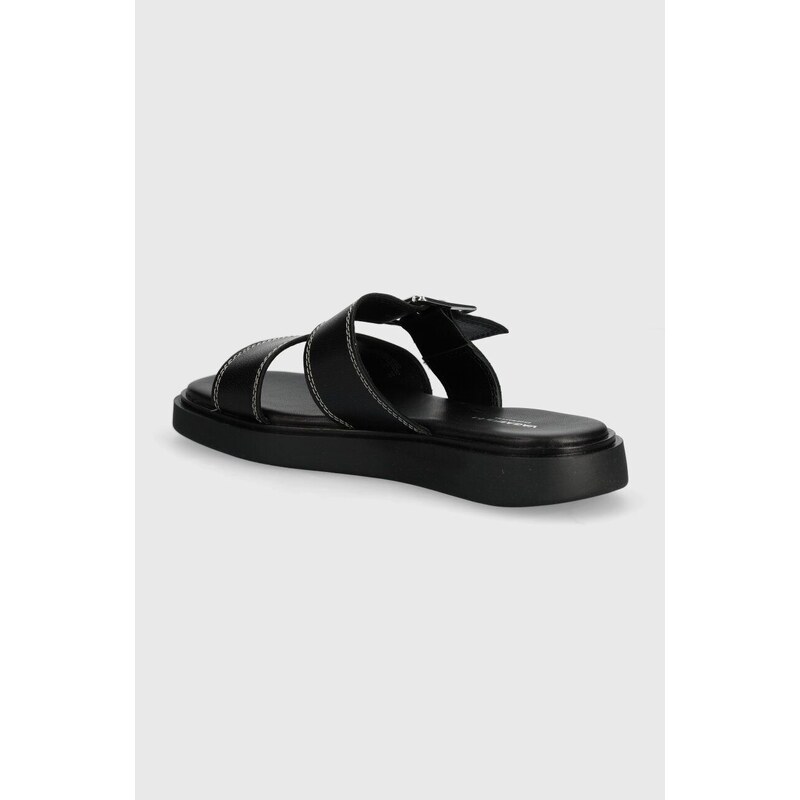 Vagabond Shoemakers bőr papucs CONNIE fekete, női, platformos, 5757-101-87
