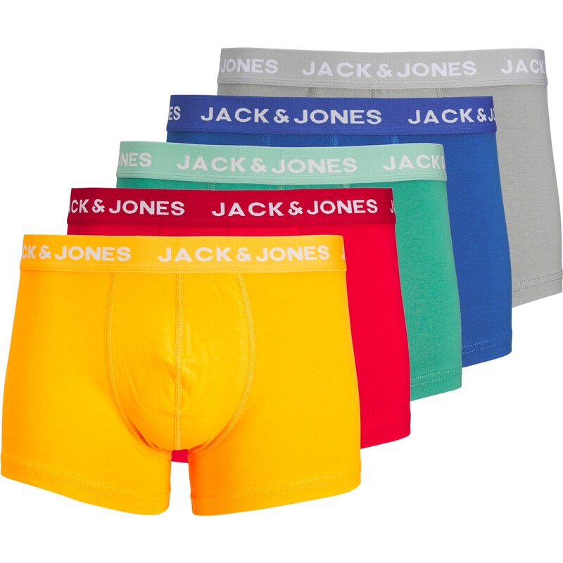 JACK & JONES Boxeralsók 'LARRY' királykék / szürke / smaragd / narancs / gránátalma
