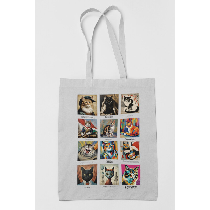 BHarts Design Művészet és Macskák vászontáska/ Tote Bag