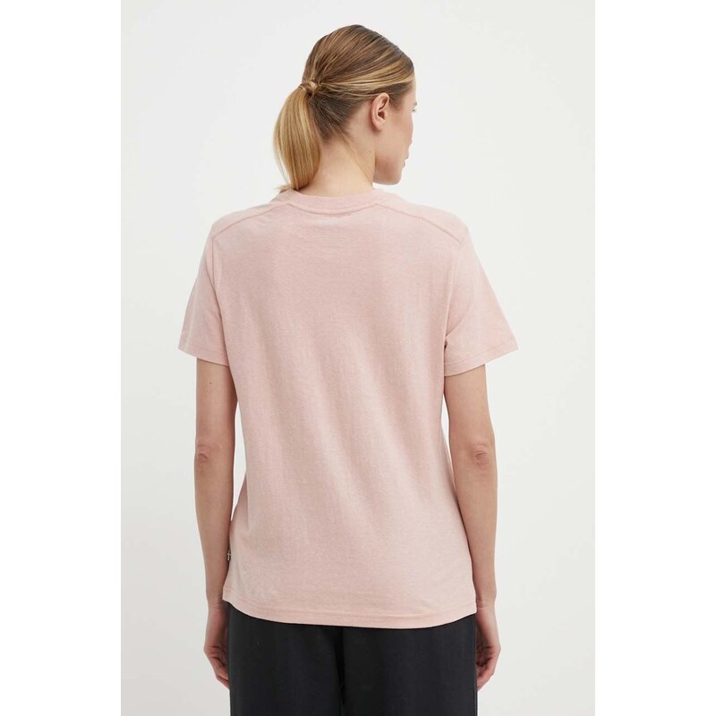 Fjallraven t-shirt Hemp Blend T-shirt női, rózsaszín, F14600163