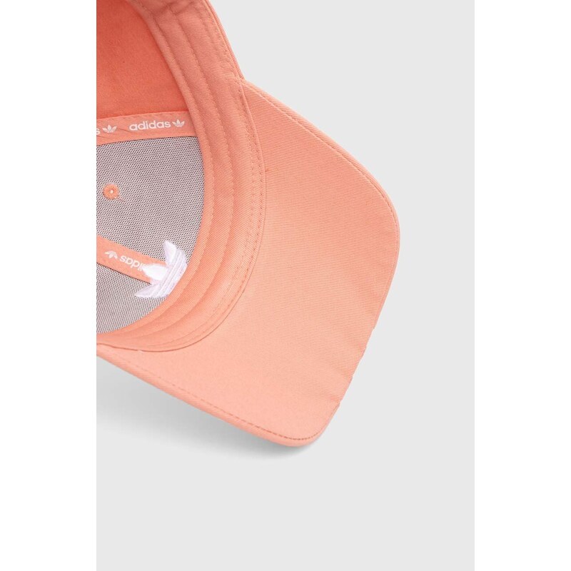 adidas Originals pamut baseball sapka narancssárga, nyomott mintás, IS4626