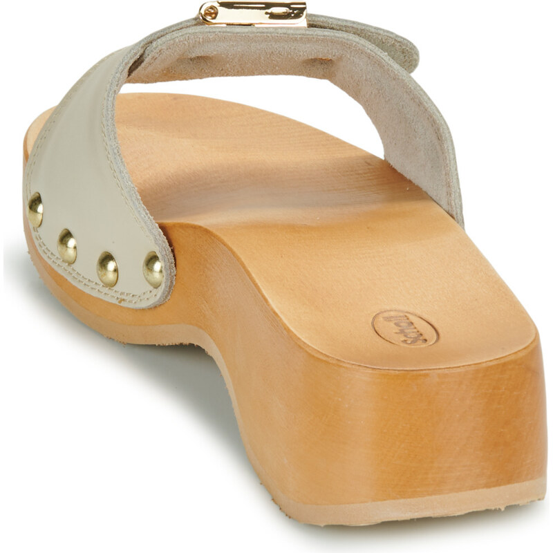 Scholl Pescura Robin Sandali Donna In Pelle E Pelle Di Pecora Marrone – Comodi Con Lettino Ergonomico