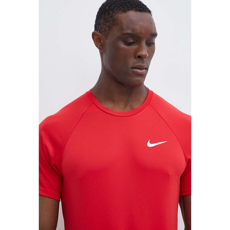 Nike edzős póló piros, sima