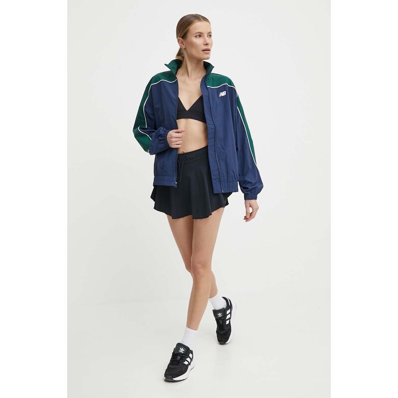 New Balance rövid kabát női, sötétkék, átmeneti, oversize, WJ41506NNY