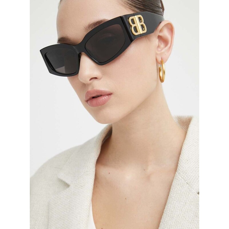 Balenciaga napszemüveg fekete, női, BB0321S