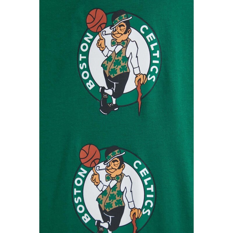 New Era pamut póló zöld, férfi, BOSTON CELTICS