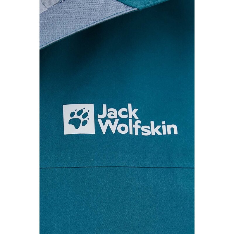 Jack Wolfskin szabadidős kabát Highest Peak 3L zöld, 1115134