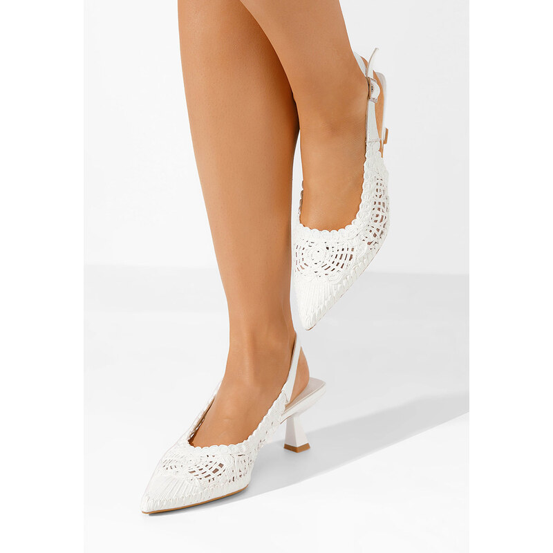 Zapatos Alisiana fehér női szling