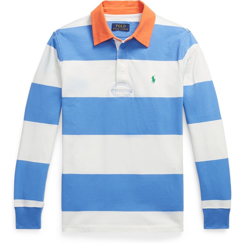 Polo Ralph Lauren Póló kék / zöld / narancs / fehér