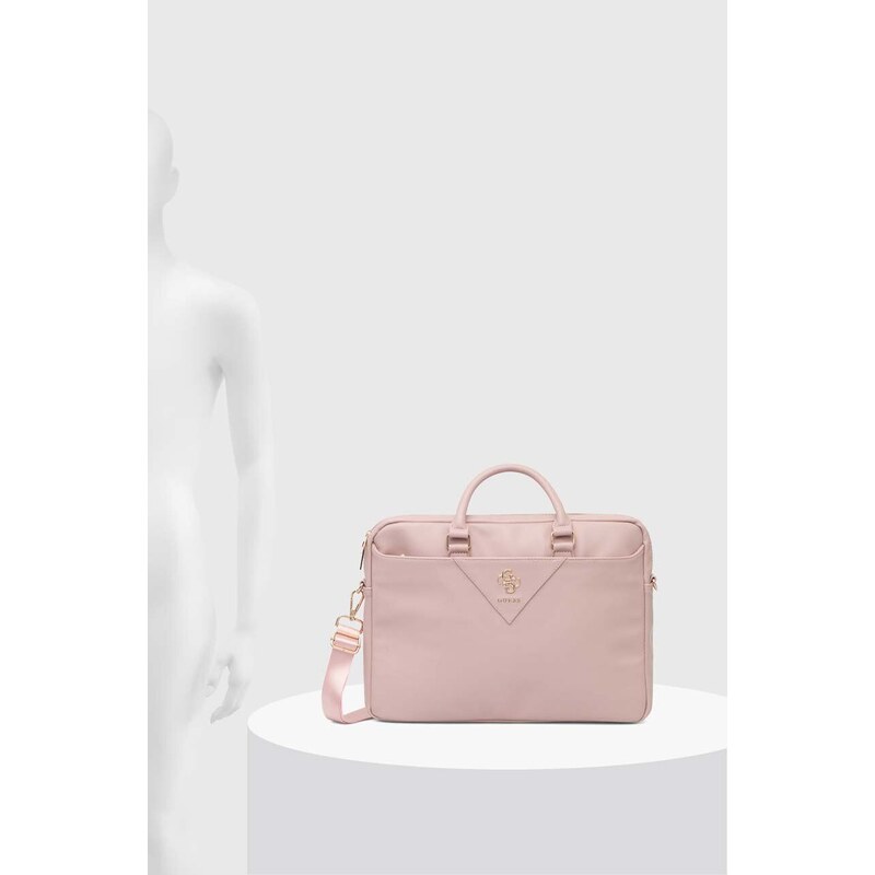 Guess laptop táska rózsaszín