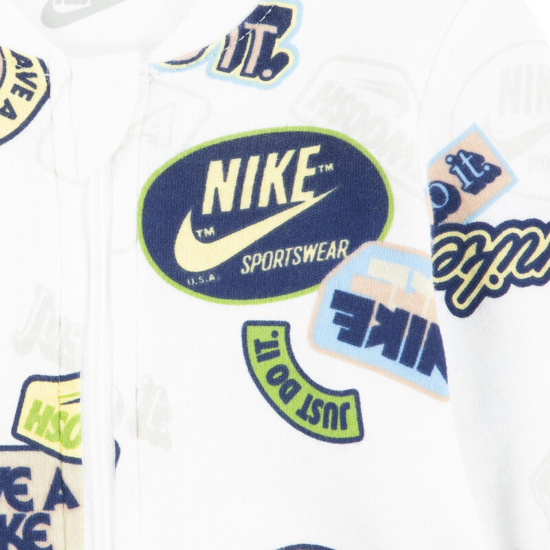 Nike b nsw aop footed coverall SAIL