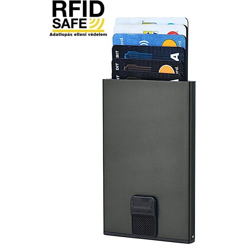 Samsonite ALU FIT antracit RFID védett kártyatartó 133888-1004