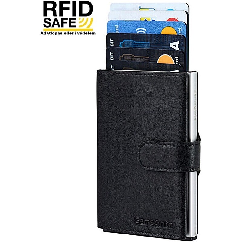 Samsonite ALU FIT fekete RFID védett pénztárca, kártyatartó 133890-1041