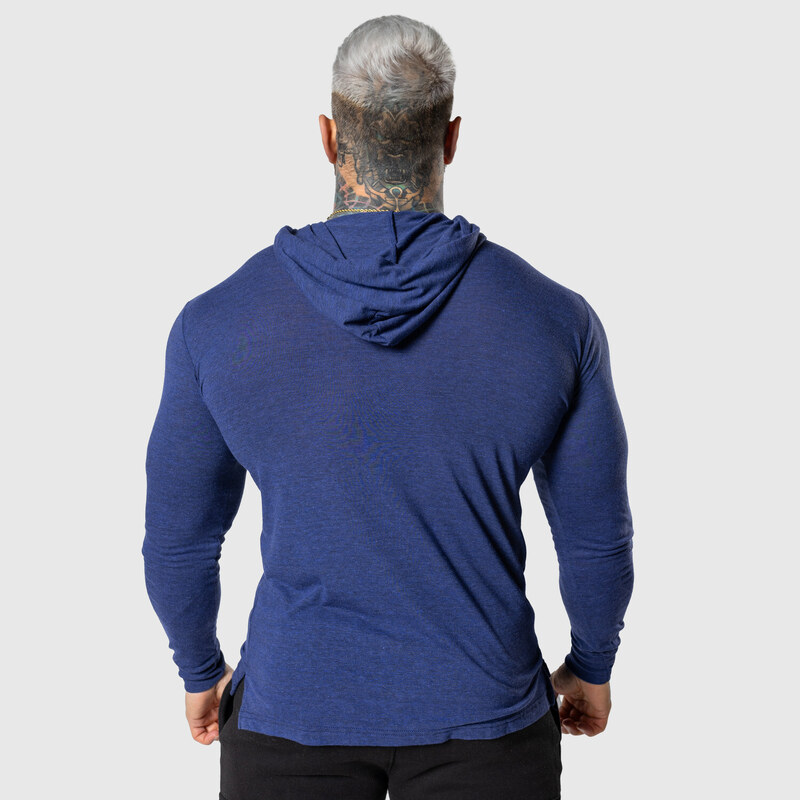 Hosszú ujjú póló kapucnival Iron Aesthetics Viper, kék