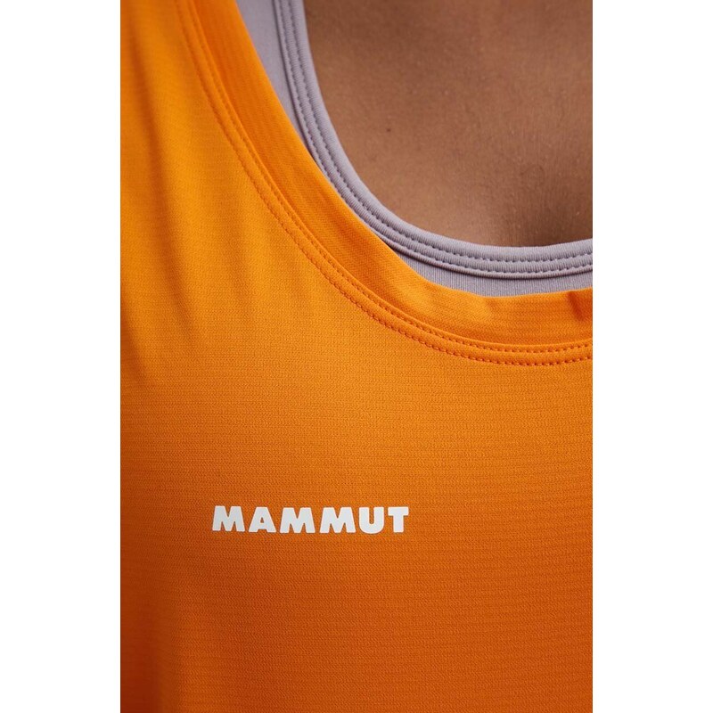 Mammut sport top Massone Sport női, narancssárga