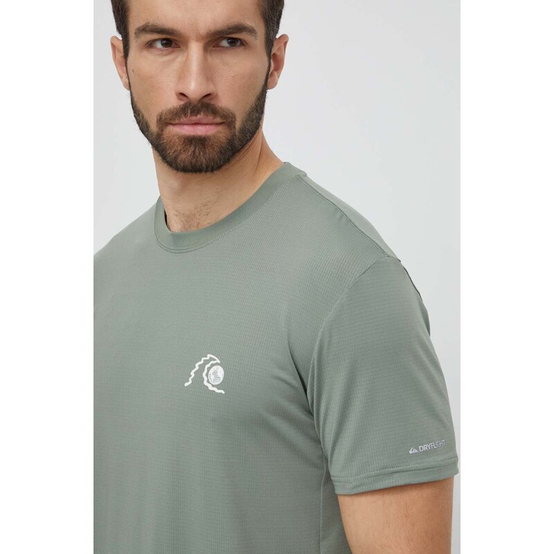 Quiksilver edzős póló Lap Time zöld, nyomott mintás