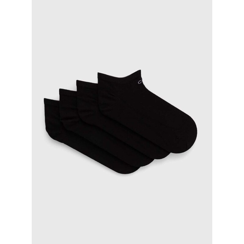 Calvin Klein zokni 4 pár fekete, női, 701220513