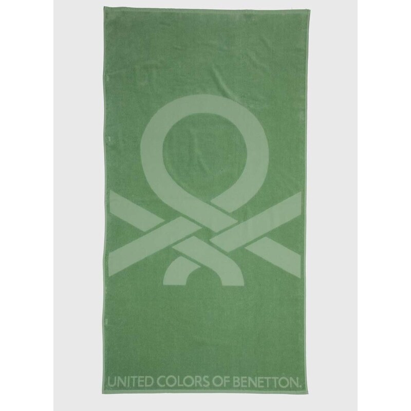 United Colors of Benetton pamut törölköző zöld
