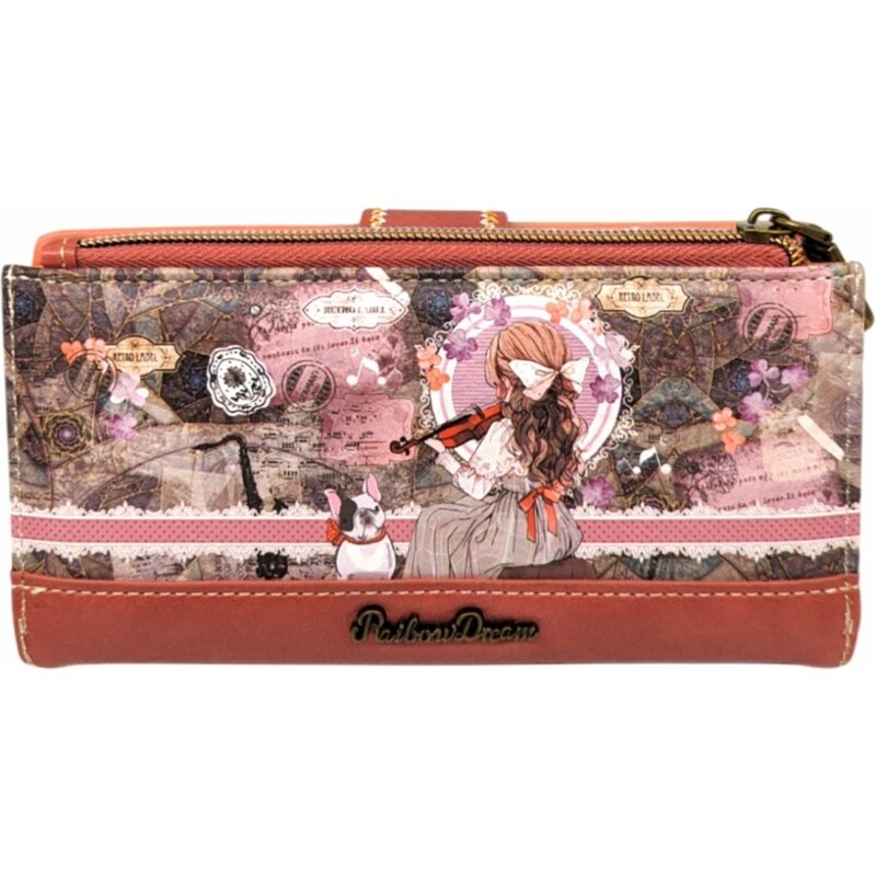 Raibow Dream by Sweet Candy pénztárca 18 cm - Hegedűs, rózsaszín