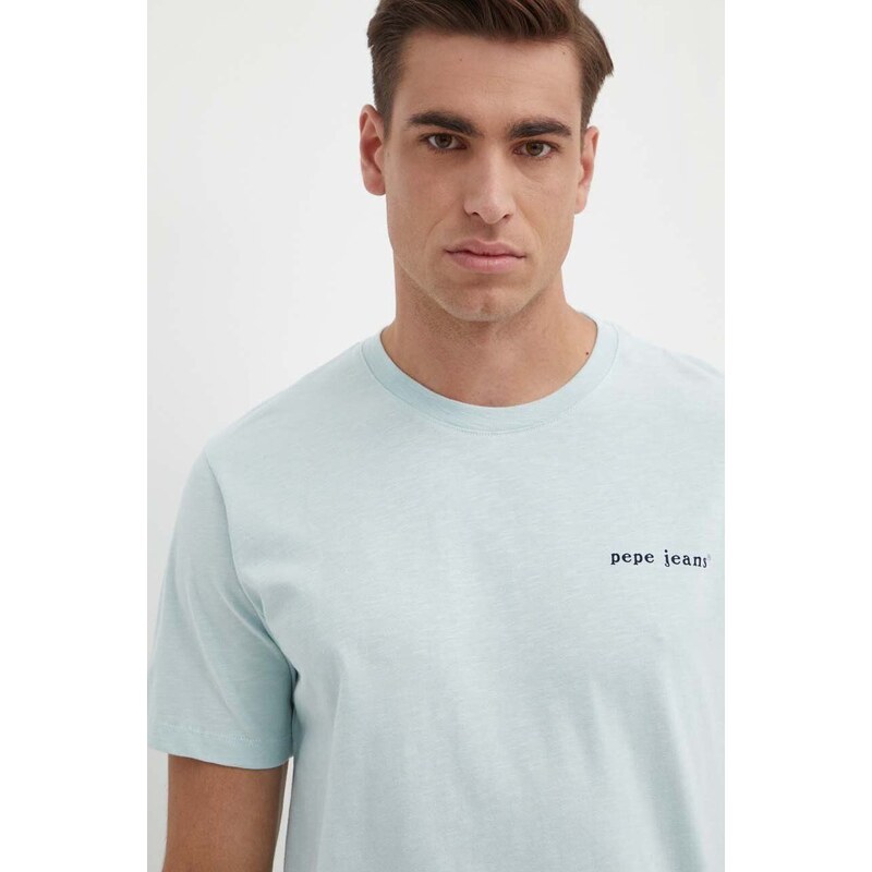 Pepe Jeans pamut póló CLAUS férfi, nyomott mintás, PM509368