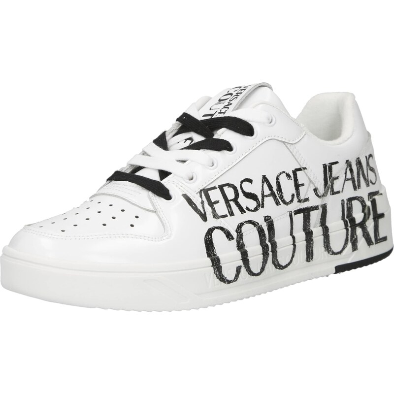Versace Jeans Couture Rövid szárú sportcipők 'STARLIGHT' fekete / fehér