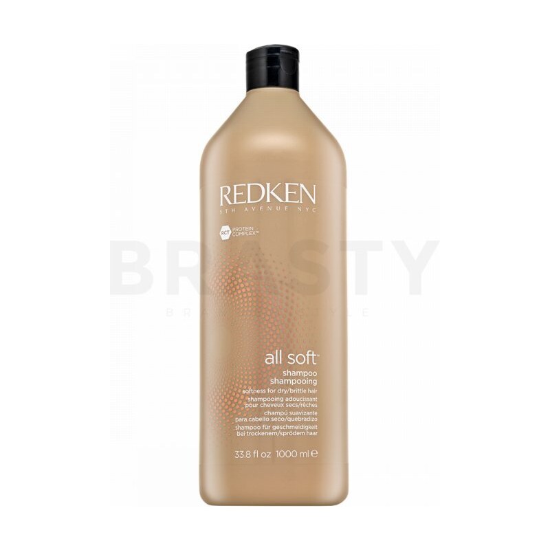 Redken All Soft Shampoo tápláló sampon száraz és sérült hajra 1000 ml