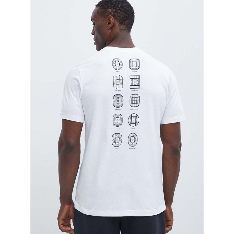 adidas Performance t-shirt Euro 2024 bézs, férfi, nyomott mintás, IT9298