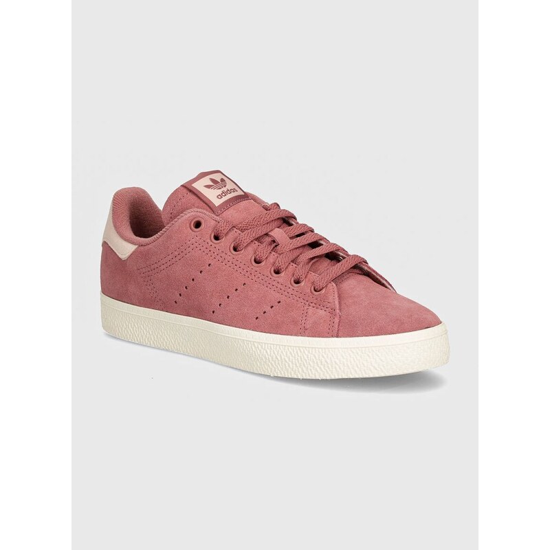 adidas Originals velúr sportcipő Stan Smith Cs bordó, IF6945