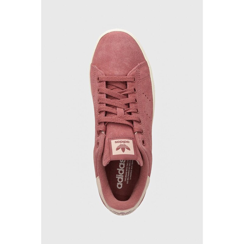 adidas Originals velúr sportcipő Stan Smith Cs bordó, IF6945