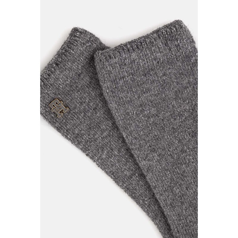 Tommy Hilfiger kesztyűk szürke, női, AW0AW16656