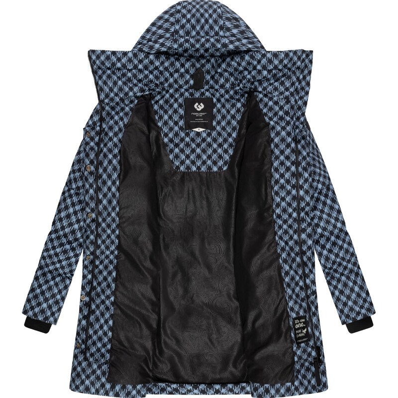 Ragwear Télikabátok 'Niara' galambkék / világoskék / fekete