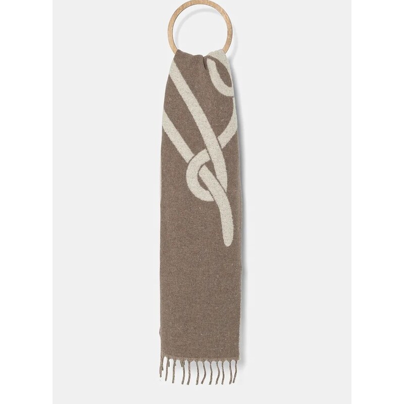 Karl Lagerfeld gyapjú sál barna, mintás, 246W3308