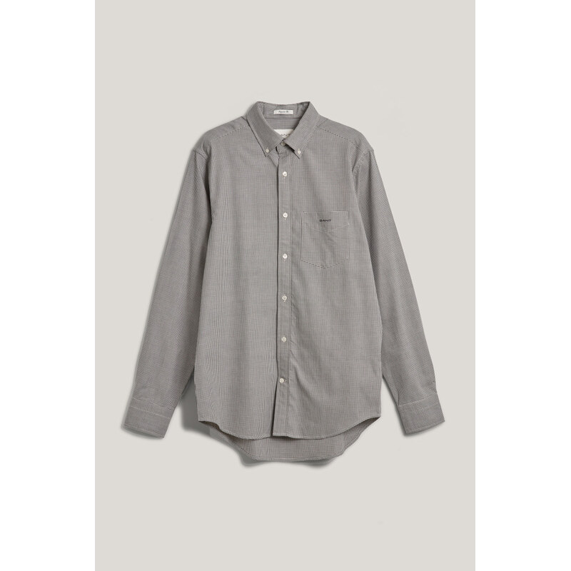 ING GANT REG HOUNDSTOOTH WOOL FLANNEL SHIRT WASHED OUT BLACK
