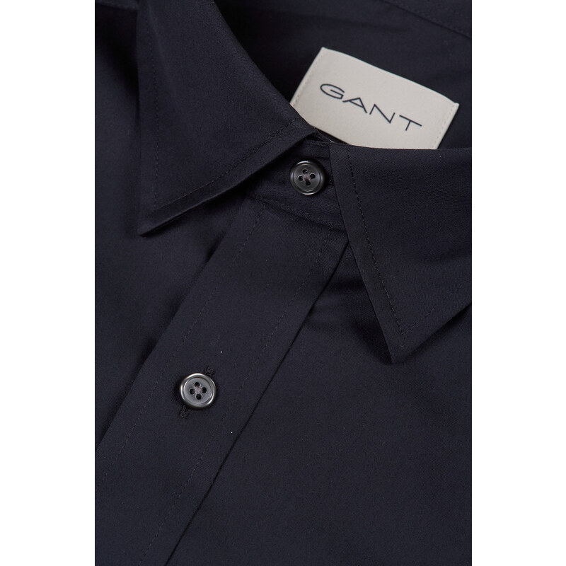 ING GANT SLIM SATEEN SHIRT BLACK