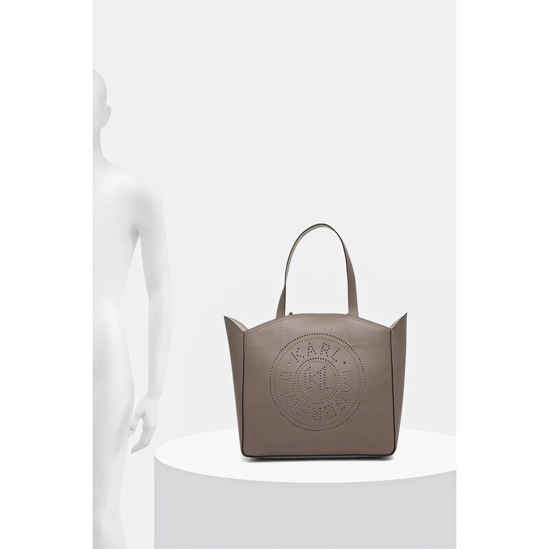 Karl Lagerfeld bőr táska bézs, A1W30060