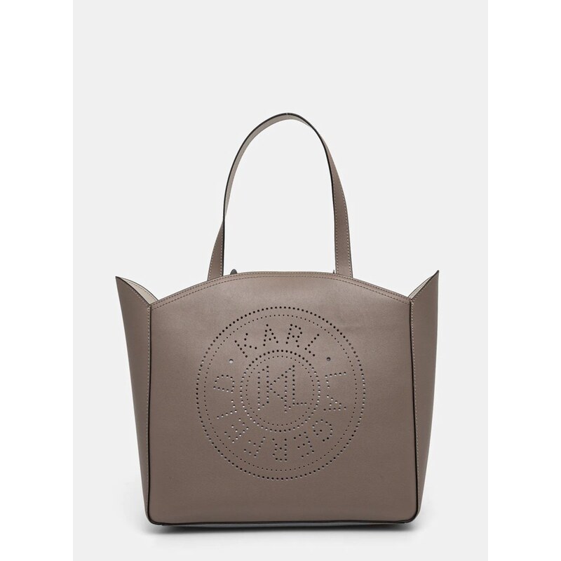 Karl Lagerfeld bőr táska bézs, A1W30060