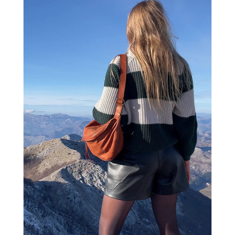 Marco Mazzini Barna női crossbody övtáska (v163d)