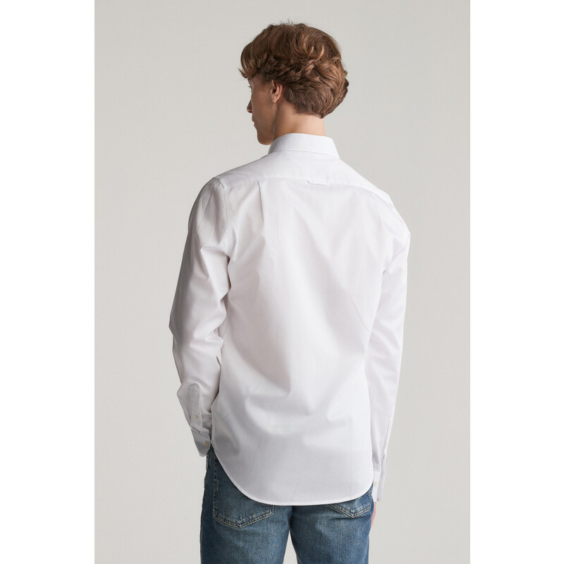 ING GANT SLIM SATEEN SHIRT WHITE