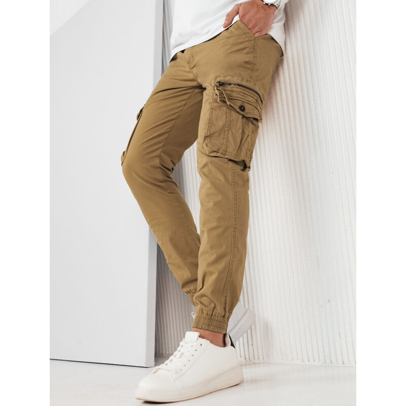 BASIC Sötétbézs férfi cargo nadrág UX4180