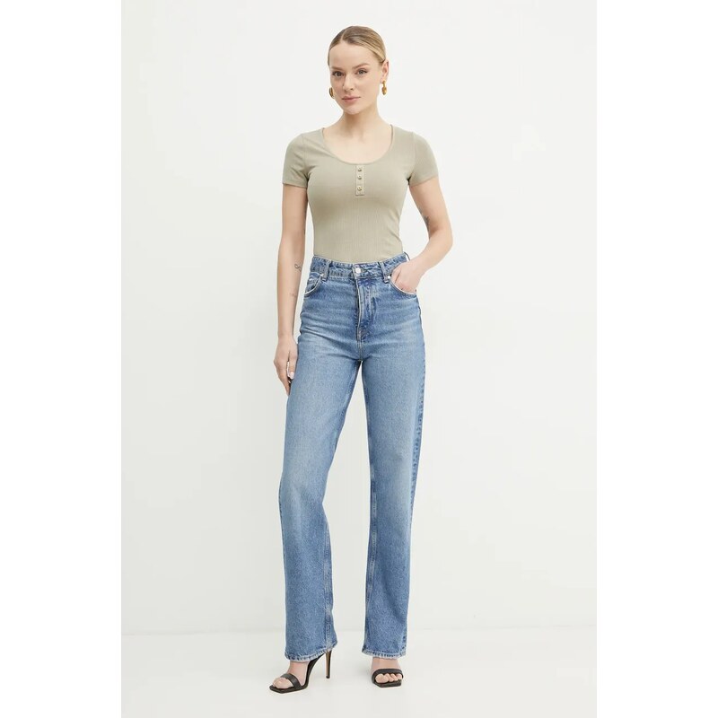 Guess t-shirt KARINA női, zöld, W5GP43 KCTC2