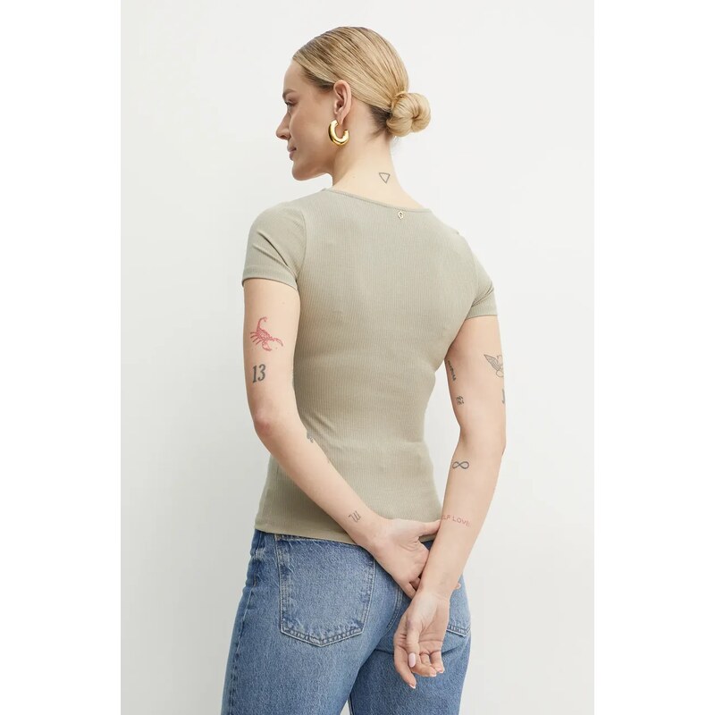 Guess t-shirt KARINA női, zöld, W5GP43 KCTC2