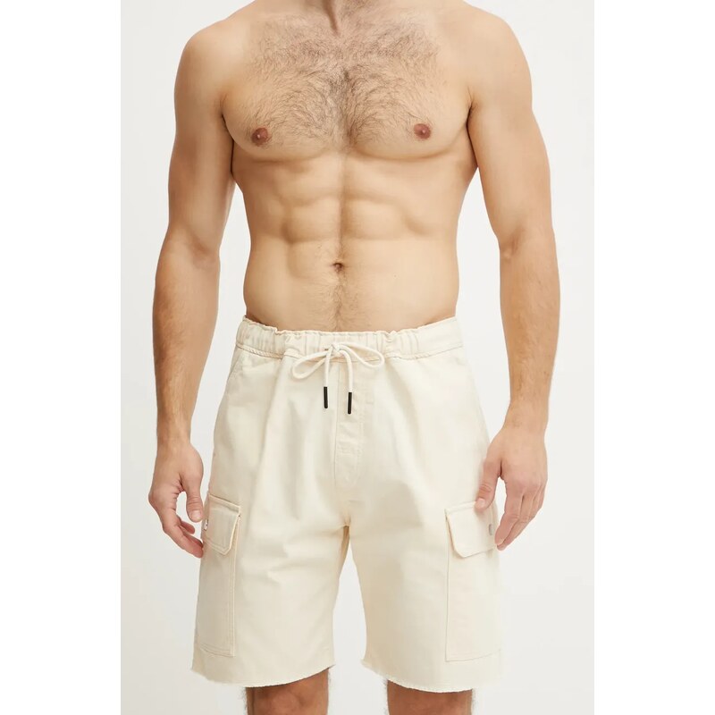 OAS pamut rövidnadrág bézs, férfi, 5023