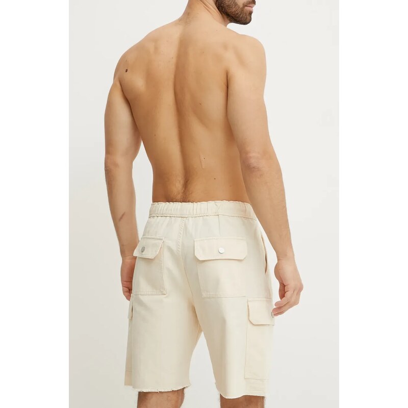 OAS pamut rövidnadrág bézs, férfi, 5023