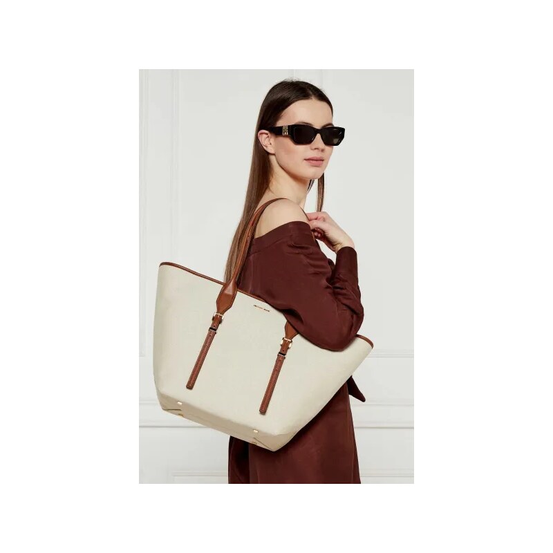 Michael Kors Shopper táska Moore bőr hozzáadásával