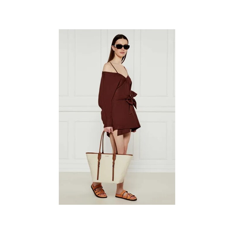 Michael Kors Shopper táska Moore bőr hozzáadásával