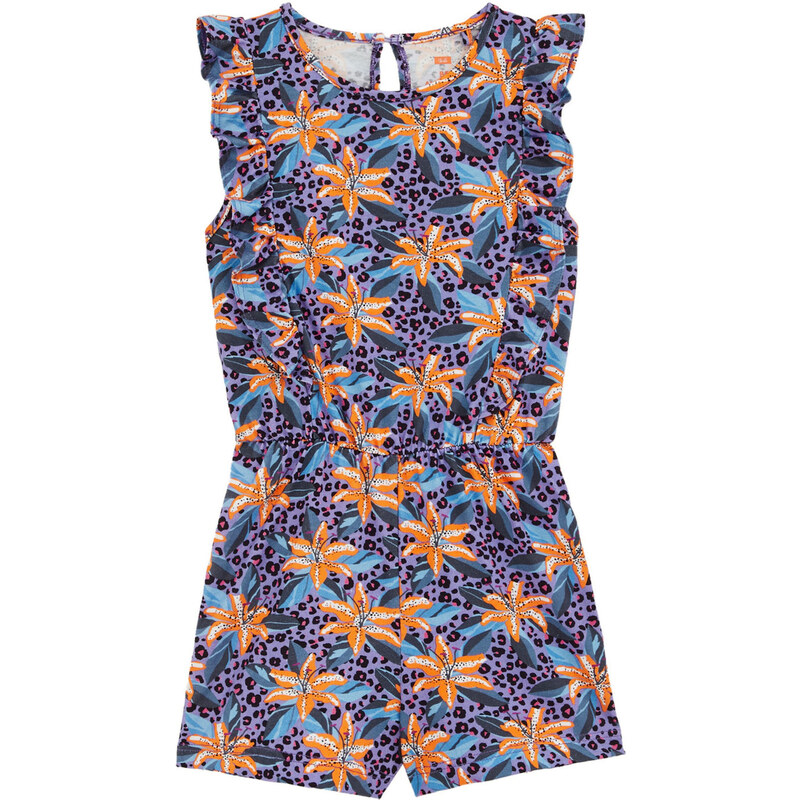 WE Fashion Kezeslábasok lila / narancs / fekete / fehér