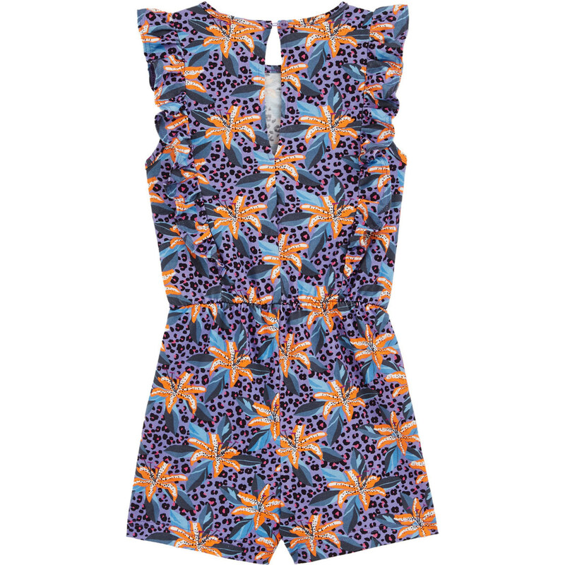 WE Fashion Kezeslábasok lila / narancs / fekete / fehér