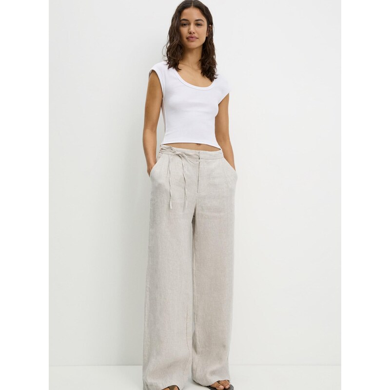 Pull&Bear Élére vasalt nadrágok gitt
