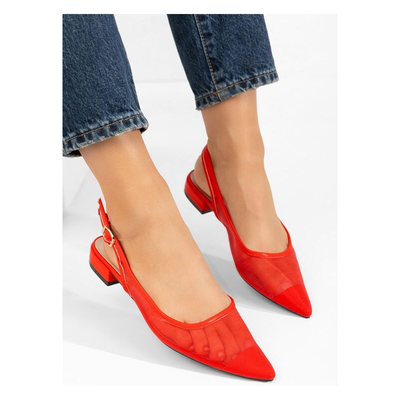 Zapatos Margaryte piros női szling