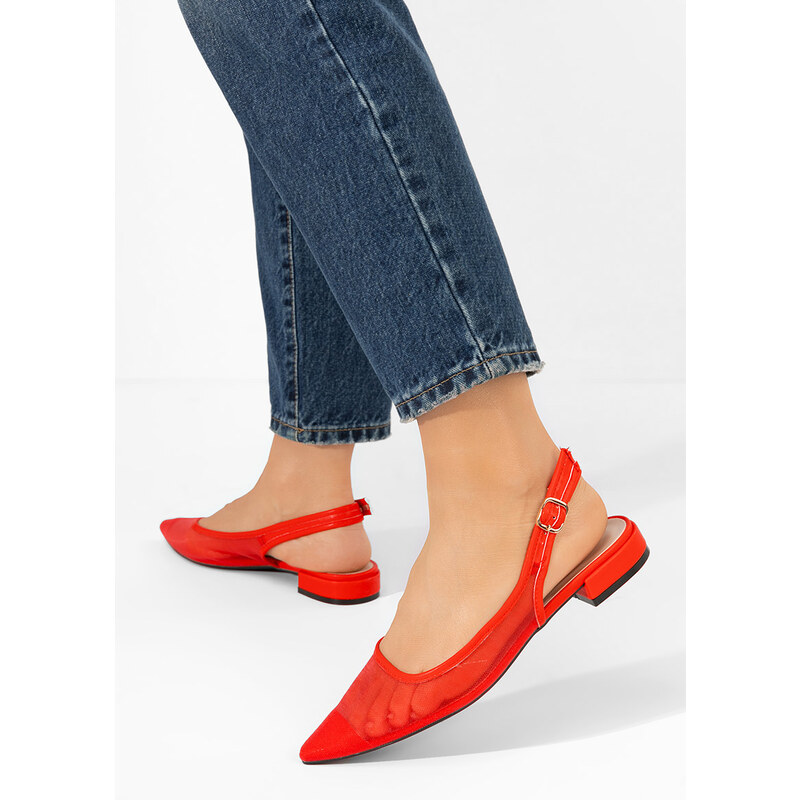 Zapatos Margaryte piros női szling